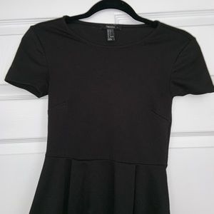 Black Peplum Shirt